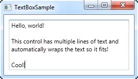 wpf textbox|TextBox Class (System.Windows.Controls) 